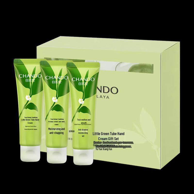 CHANDO Tea Extract Hydrating Hand Cream Set 3 x 50g