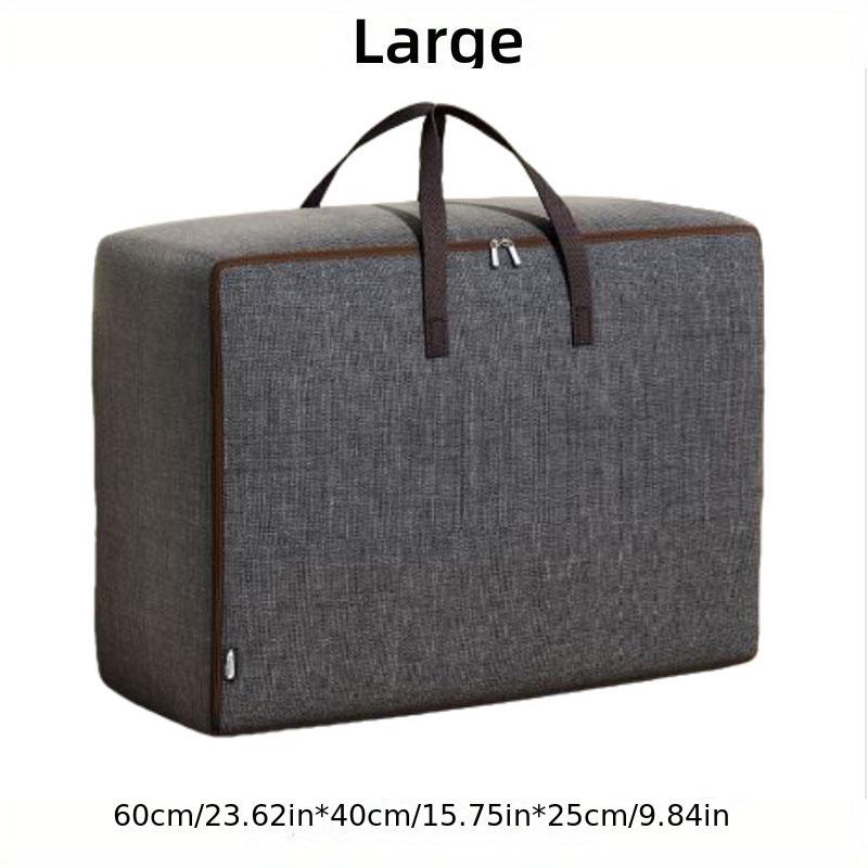 1pc Large Capacity Storage Bag, Durable Luggage Zipper Bag, Foldable Clothing Sorting Bag