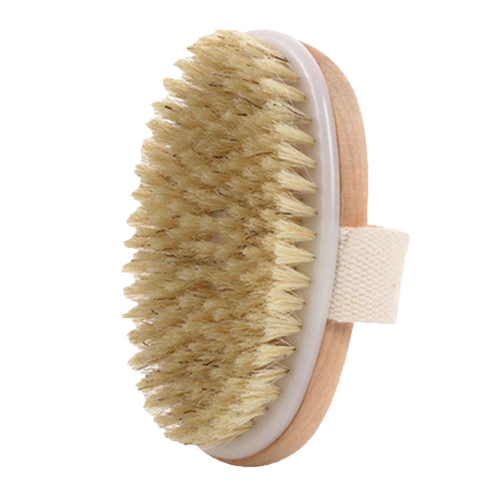 Mujirushi-Style Boar Bristle & Sisal Handheld Exfoliating Bath Brush and Back Scrubber