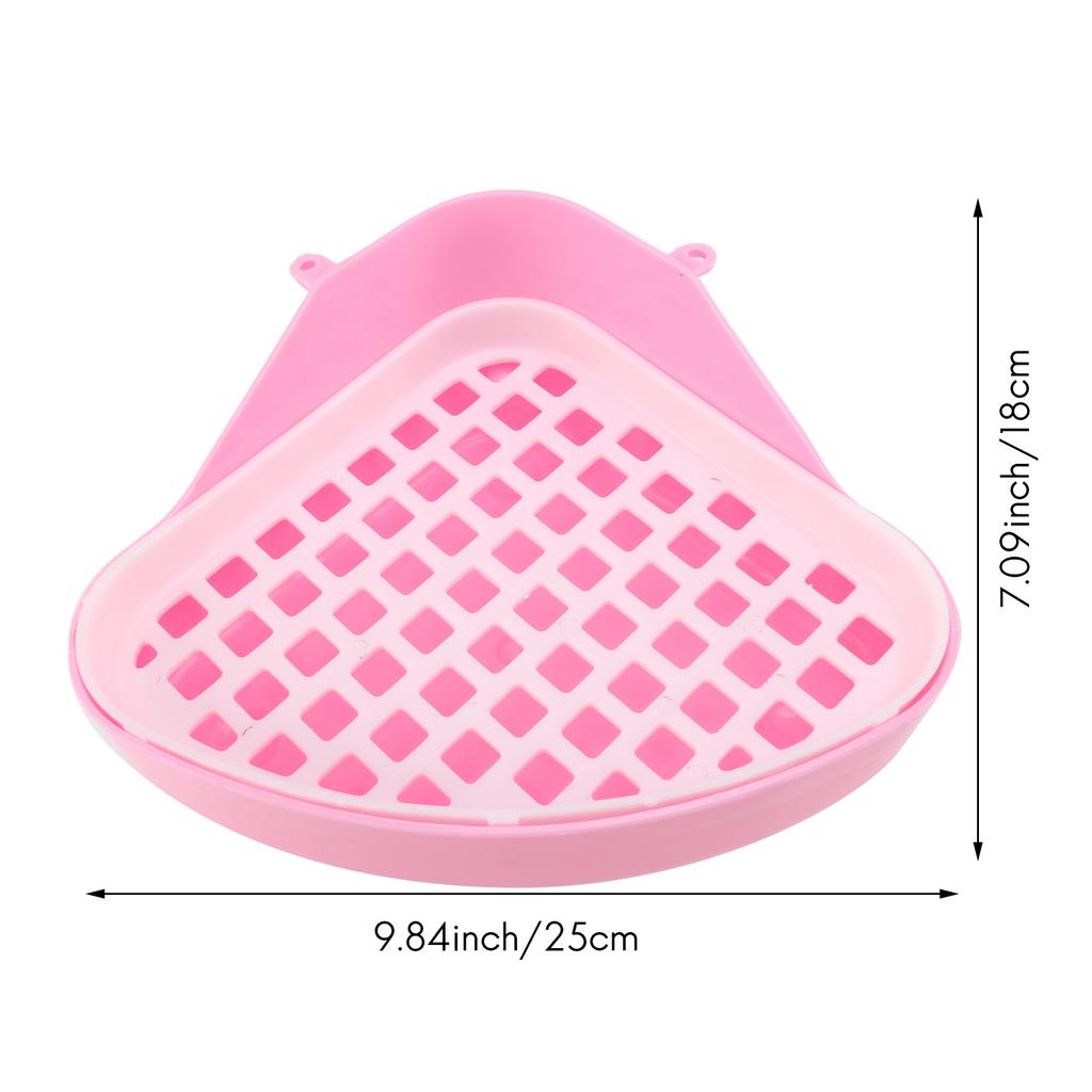 ABBY- Toilet Litter Tray,Small Animal Toilet Corner Potty, Pet Litter Trays Corner For , Hamster