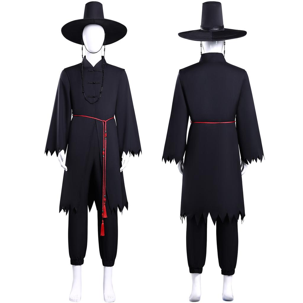 Saja Boy Cosplay Anime Movie Demon Hunter Jinu Group Singing Korea Style Boy Band Idol Outfit Halloween Party Costumes