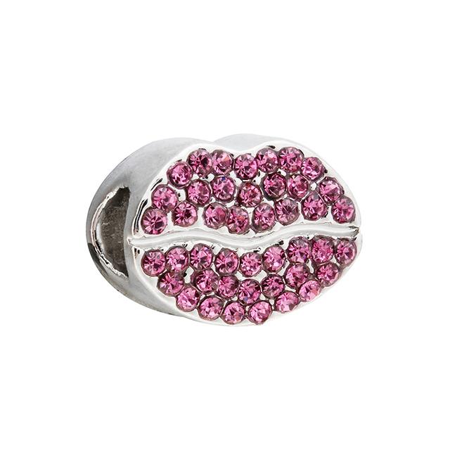 2pcs Colorful Crystal Charm Beads Fit Original Brand Charms Bracelets Necklaces Silver Color Women 'S Bracelet Diy Jewelry Making