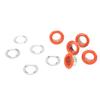 500 Sets 8mm Grommet Eyelet Kit Rust Prevention Metal Leather Grommets Kit Eyelets Tool Kit for Repairing Decorating
