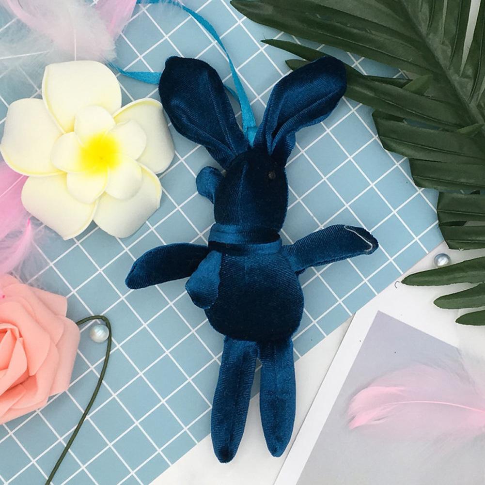 Cute Plush Rabbit Shape Hanging Pendant Toy Keychain for Valentine