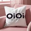 Cute Design O-Oioi Classic Cushion Cover Multi-Scene Pillow Cover for Home & Car - Reversible, Soft & Durable for Daily Use