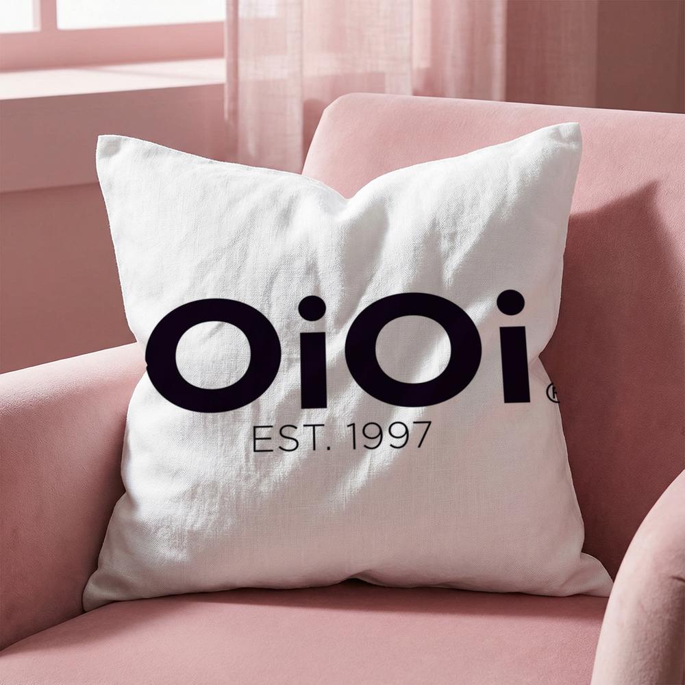 Cute Design O-Oioi Classic Cushion Cover Multi-Scene Pillow Cover for Home & Car - Reversible, Soft & Durable for Daily Use