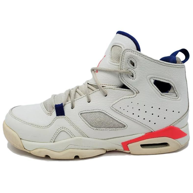 (GS) Air Jordan Flight Club 91 Sail Pink Blue Kids 555472-125 EU 39