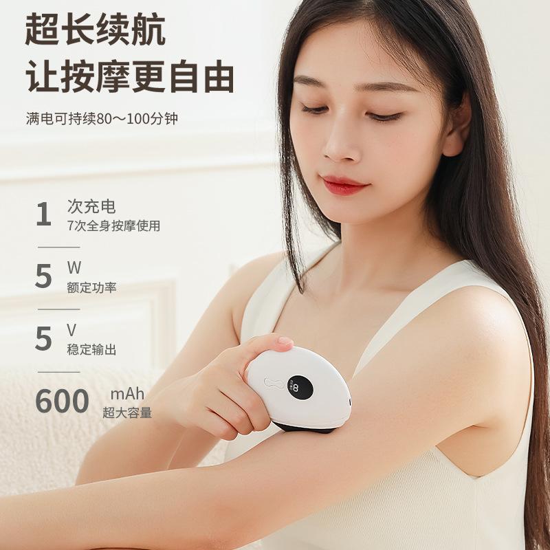 Smart Electric Bian Stone Gua Sha Tool Facial Lifting Massager Portable Home Use Face Roller Jade Beauty Device Relaxing Firming