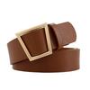 Stylish Retro Triangle Buckle Pu Belt For Women Perfect For Dresses And Casual Outfits