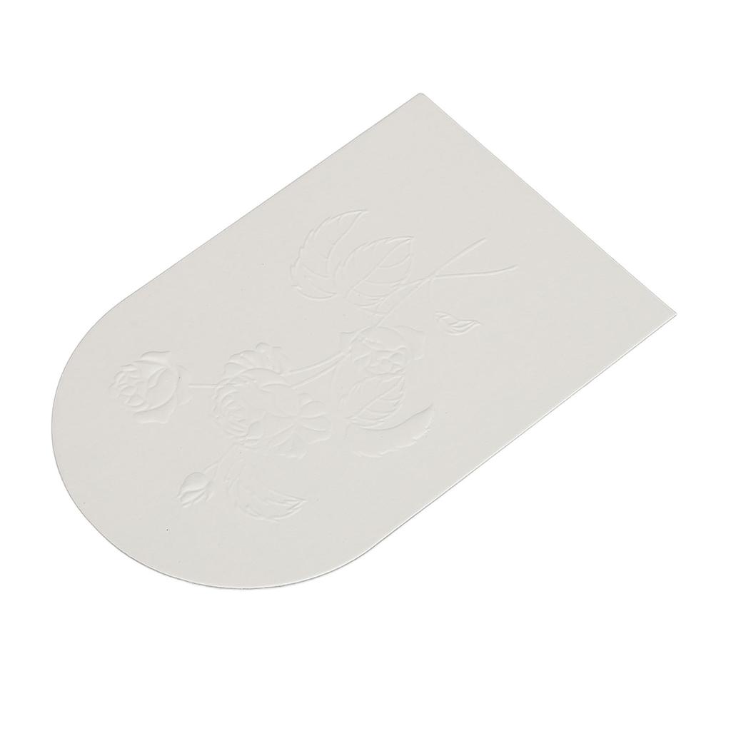 50pcs Perfume Test Paper Disposable Flower Pattern Scent Classification Essential Oil Testing Strips White