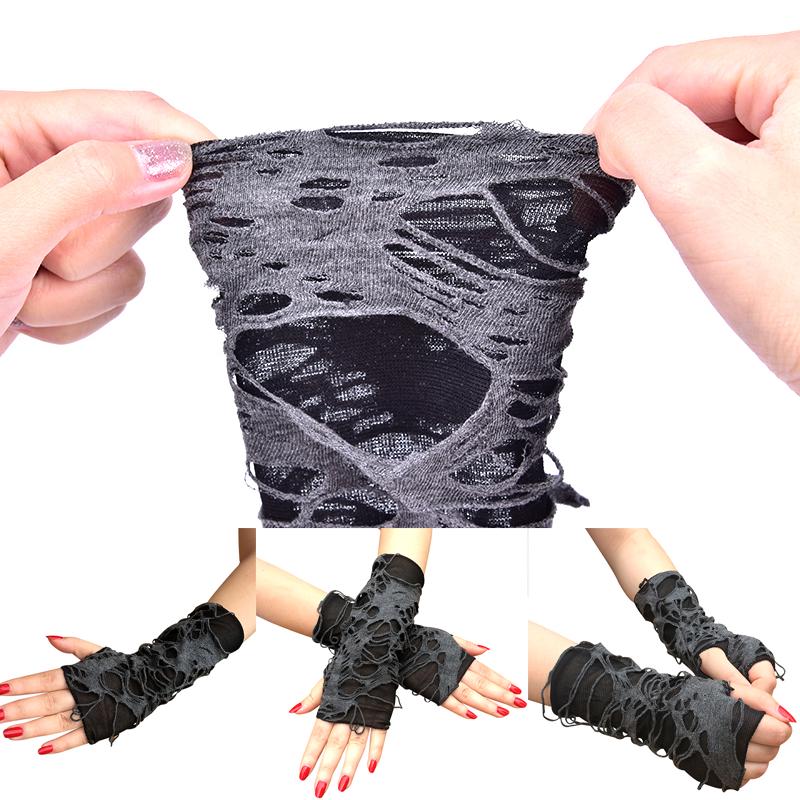 Пара готических рукавиц без пальцев — фото 15