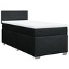Maison Exclusive - Sommier à lattes de lit avec matelas Noir 90x200 cm Tissu