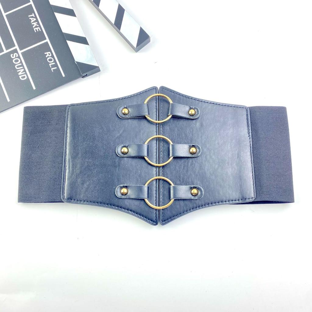 Decorative Skirt Suit Belt Women'S Coat Shirt Waist Elastic Elastic Wide Waist Seal