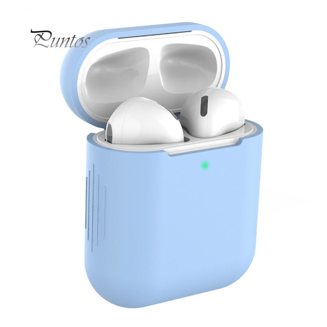 

Карманные силиконовые противоударные беспроводные наушники Doraemons, полный защитный чехол для Airpods 1 2 небесно-голубой