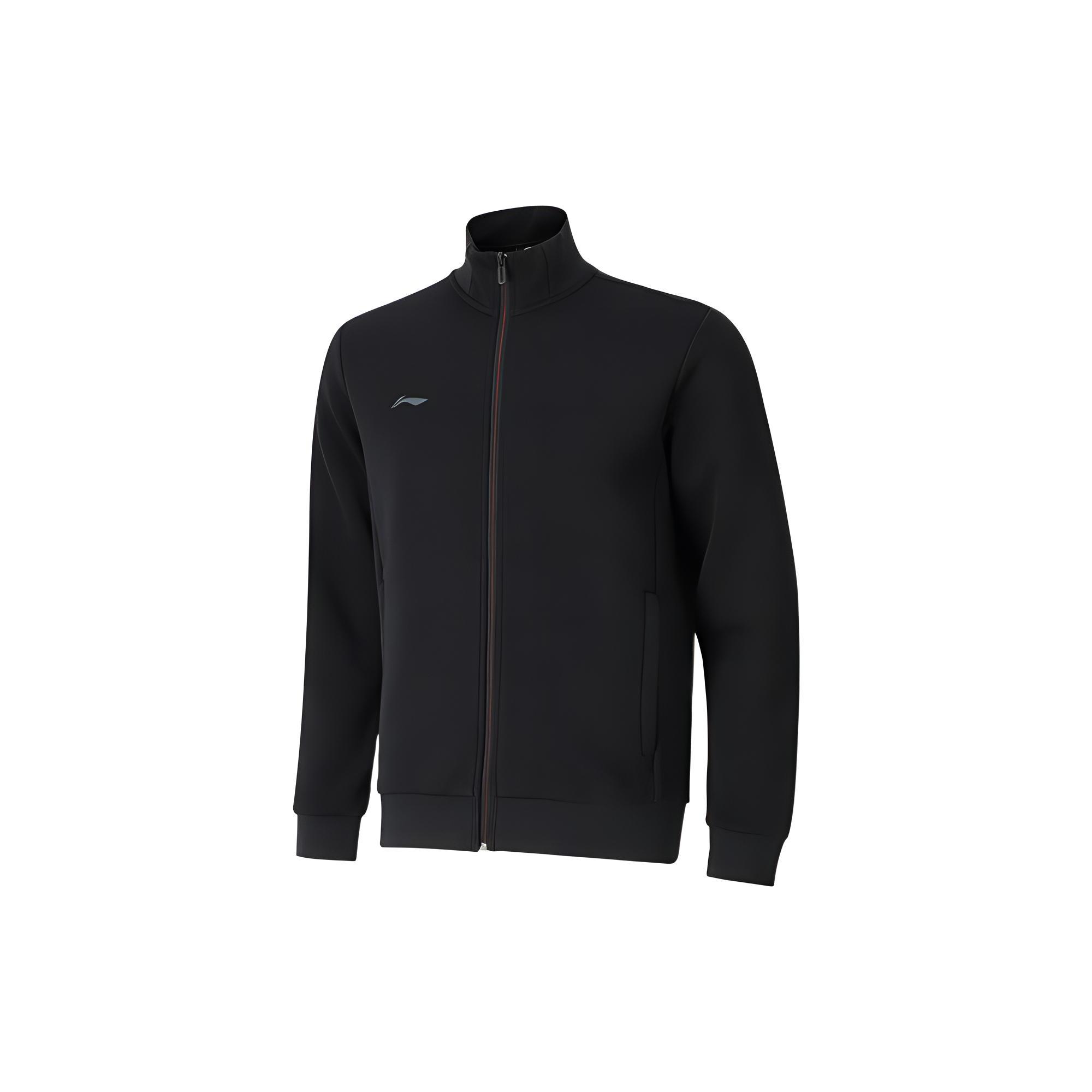 Li Ning Sweatshirts Men s Black Crew Neck Moderate Regular AWDSF15-1 XS