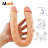 MoDi 4 Shapes Double Head Dildo Long Realistic Double Ended Flexible Penis for Women Masturbator Sex Toys for Lesbian Gay