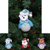 Christmas Eva Light Up Snowman Night Light With Hanging Decor For Holiday Celebration