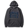 Yale University School Uniform for Autumn and Winter  Classic Solid Color Hoodie Daily Casual Fashion Long Sleeve Warm Hoodie