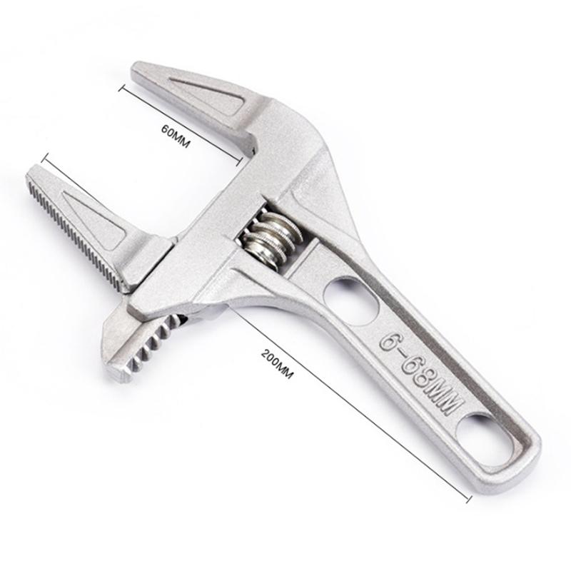 Мини Регулируемый Ванная Регулируемый Гаечный Ключ Сильный Зажим Большой Открытый Конец Многофункциональный Гаечный Ключ Инструмент для Ремонта Ванной