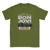 Herren Bon Jovi Forever Tour 2026 Musik T-Shirt Baumwolle Kleidung Humor Kurzarm Rundhals T-Shirt Geschenkidee T-Shirt