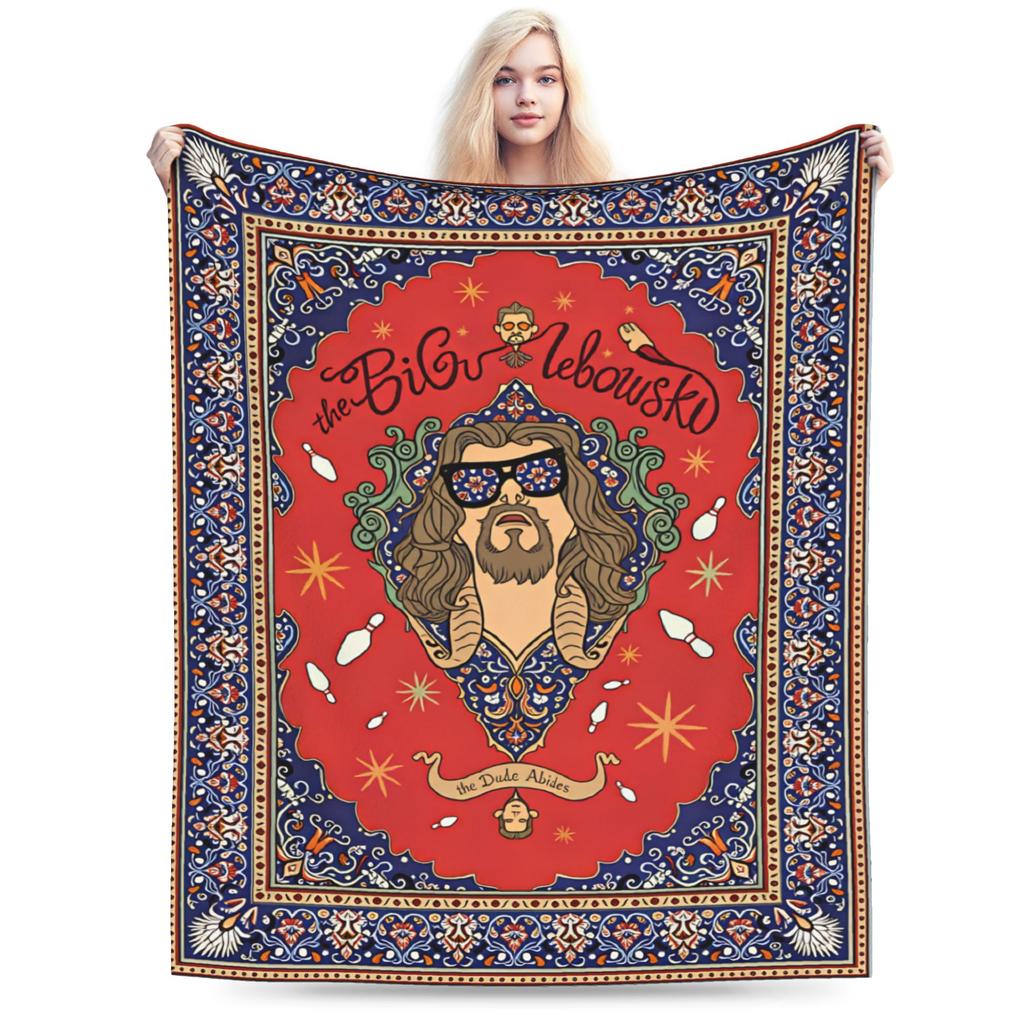 Superweiche Decken Mädchen Jungen Picknick The Dude Big Lebowski Überwurf Flanell Tagesdecke für Couch Sessel Sofa Bett Sofa Bett