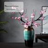 Elegant Pink Plum Blossom Dried Flower Bouquet for Home Decoration