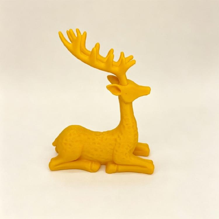 Home Display Deer Figurine 3D Shelf Accent for Desk Christmas Winter Styling with Scandinavian Look Single Piece