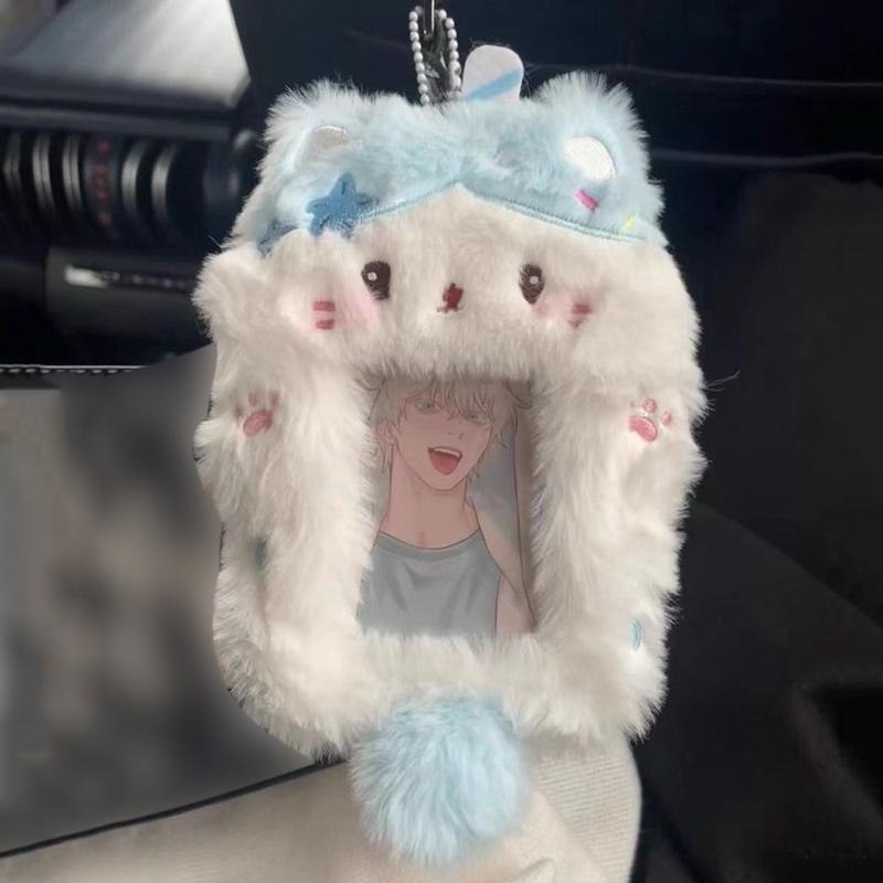 Photocard Plush Holder Binder Photocard Kpop Photo Albums Idol Cards Collect Book Id Cards Credential Holder Keychain For Bags