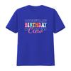 Birthday Crew Bday Groovy T Shirt vintage Washed streetwear Stylish Stretched homme designer clothes Casual Comfortable