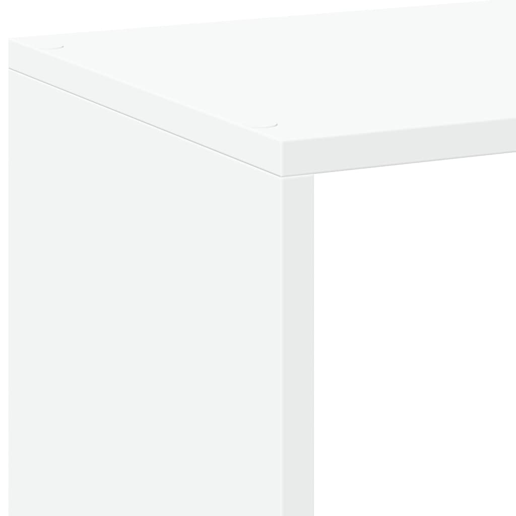 Room Divider Bookshelf White 102 x 29 x 103.5 cm Engineered Wood