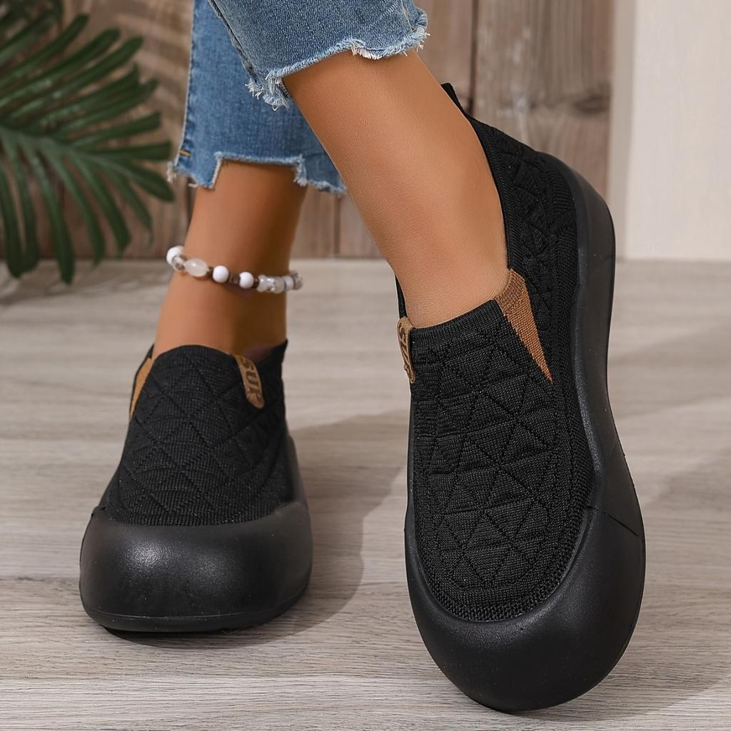 Nazouvací mokasíny - Měkká podrážka, Pohodlná a prodyšná tkanina, Nízké, s kulatou špičkou, Ležérní boty, Všestranné, Módní a pohodlné boty