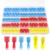 A20F-280PCS Spade Connector Kit, 22-10AWG Quick Disconnect Wire Connectors, Nylon Insulated Spade Terminal Connectors