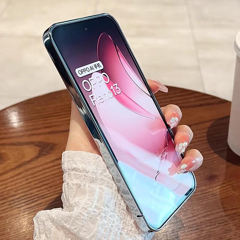 The OPPOReno13pro Phone Case Sets Sail with A Leather-textured Reno12 High-end FindX8P Electroplated Protective Case