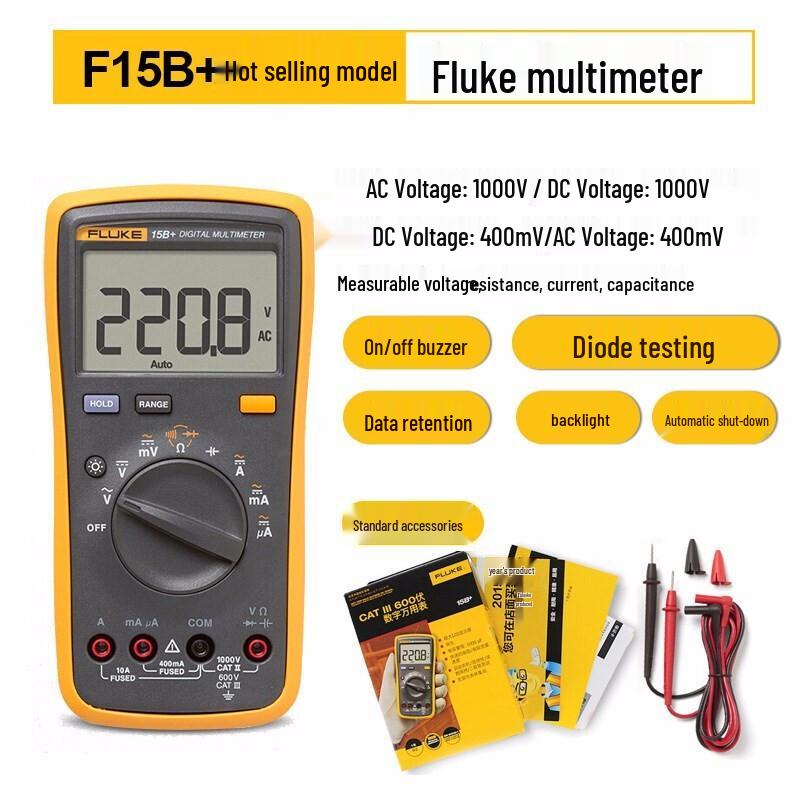 Fluke F15B+ Digital Handheld Multimeter