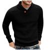 Uomo Inverno Manica Lunga Solido Maglione Lavorato a Maglia Pullover Tops Camicetta T-Shirt