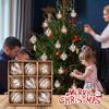 Christmas Ornaments Set 9 Pieces Hangable Balls Seasonal Decorations For Home Celebration Window Display Living Room Classroom