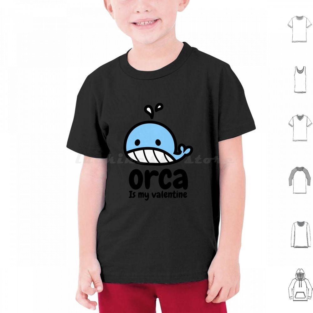 Laughable Orca Is My Valentine T Shirt Big Size 100 Cotton Cute Orca Is My Valentine Orca Is My Valentine Love Cool Orca Is My