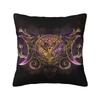 Custom Nordic Pentagram Pentacle Cushion Cover for Sofa Soft Triple Moon Goddess Pagan Wiccan Throw Pillow Case Home Decor