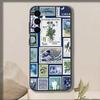 Retro Stamp   Phone Case For Samsung Galaxy A73,A72,A71,A70,A53,A52,A51,Soft Silicone Black Cover