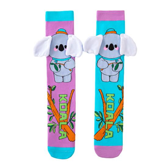 Kids Colorful Animal Socks Cute Animal Over-the-Knee Socks with 3D Ears Funny Knee Socks for Boys Girls Ages 3-12 Xmas Gifts