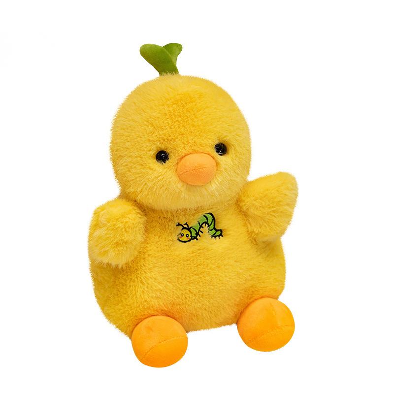 20/30CM Cartoon Simulation Anime Little Yellow Duck and Little Yellow Chicken Stuffed Animal Toy Kids Kawaii Doll Festival Gifts 20cm