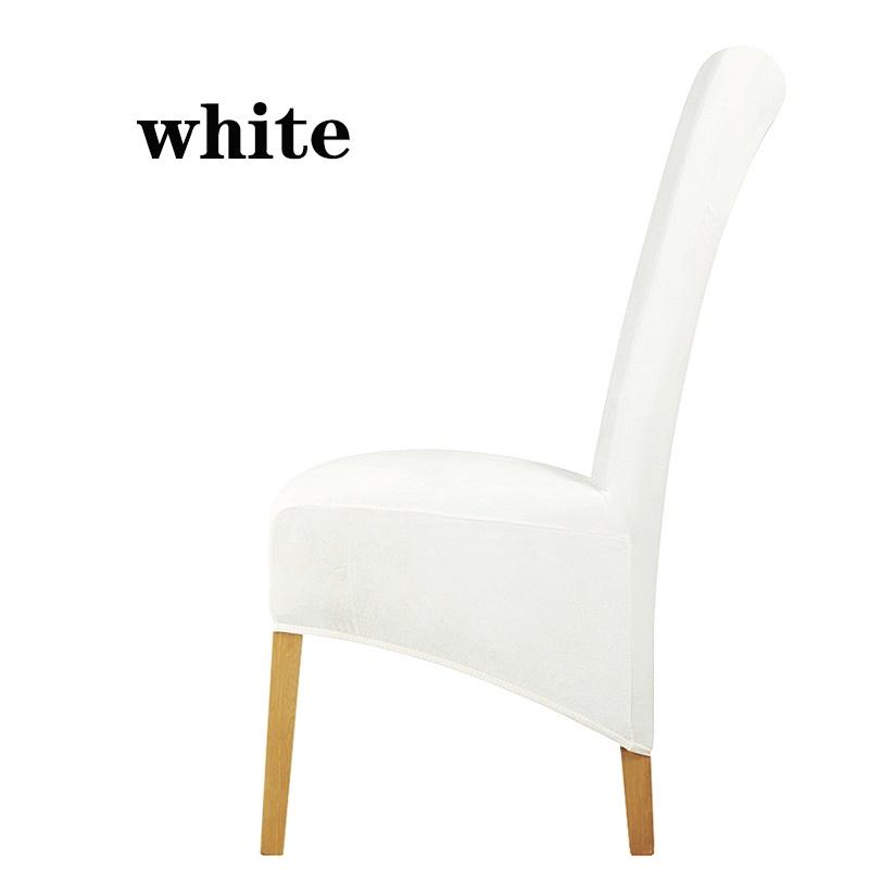 Velvet Fabric Chair Cover Thick Stretch High-end Silver Fox Chair Cover High-back Large Diagonal Chair