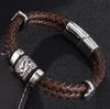 Mens Womens Couple Metal Infinity Sign Leather Bracelet Magnetic Closure Charm Bracelet Leather Wristband Casual Jewelry