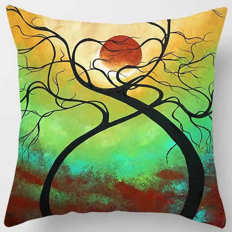Abstract Painting Collection Design Pillowcase Home Office Decor Square
