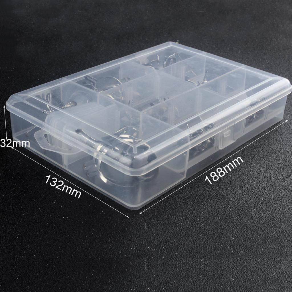 60Pcs Sturdy Fishing Rod Guis Pole Tip Repair Kit Rod DIY Eye Rings