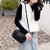 Fashionable Embroidered Diamond Grid Women's Bag, Simple Small Square Bag, Single Shoulder Crossbody Bag, Mobile Phone Bag.zwq