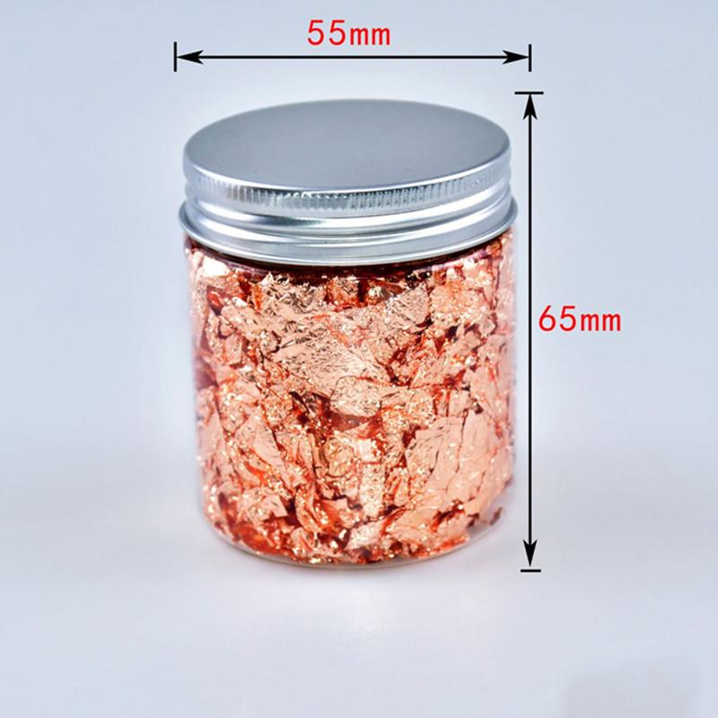 3g Imitation Gold Sliver Copper Foil Sequins Glitters Craft Leaf Flake Sheets Bulk Foil Paper For Gilding DIY Nail Art Decor