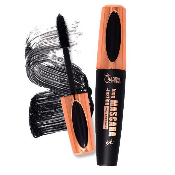 Mascara per ciglia in fibra di seta Mascara cosmetica Inchiostro impermeabile Rimel per estensione ciglia