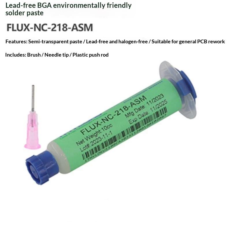1 Pcs Rma-218 No-Clean Soldering Flux Lead-Free Solder Paste For Smd Bga Phone Motherboard Repair