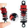 TRZX 4pcs RC Shock Absorbers, Front and Rear Shock Absorbers, 55mm and 62mm, Upgrade Parts for Tamiya TT02 1/10 RC Drift Car (55mm Red)